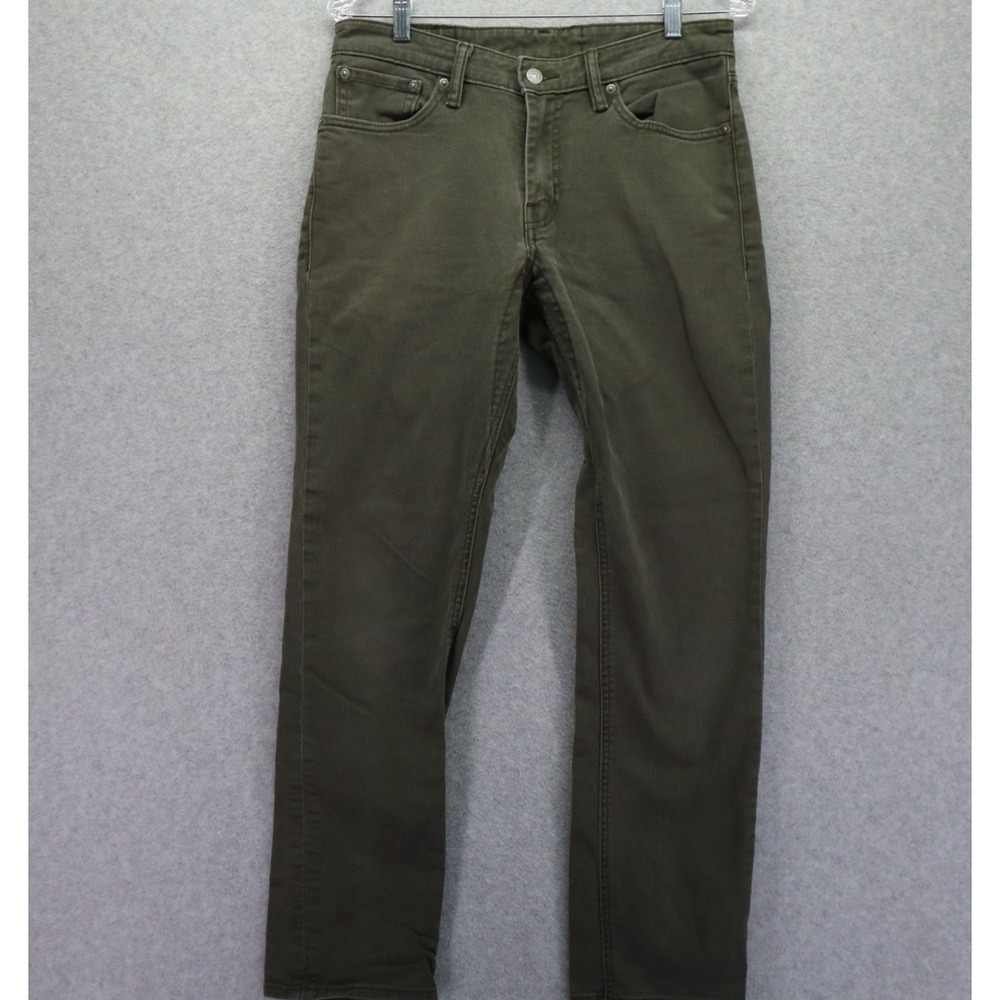 Levi's 511 Jeans Mens 32x29 Standard Slim Fit 5-Pocket Stretch Flex Denim Green